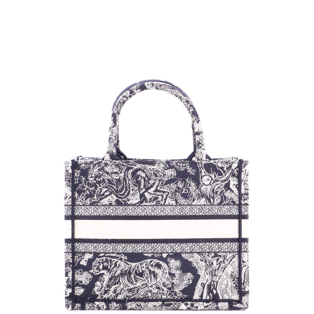 Christian Dior Small Book Tote Embroidered Canvas - Picture 3 of 5